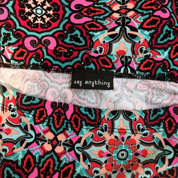 Colourful, midi stretchy pencil skirt - Picture 3 of 3